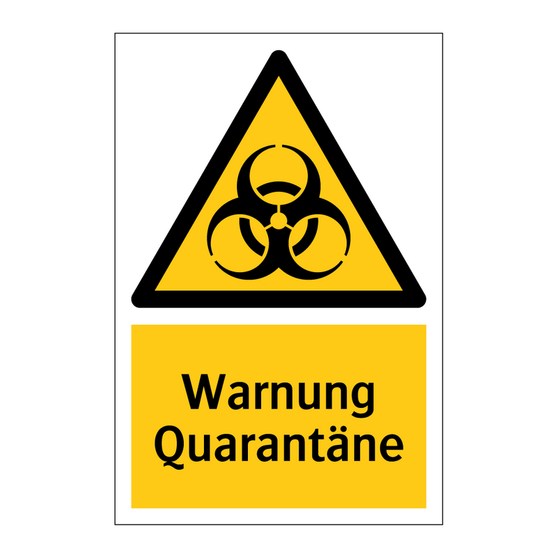 Warnung Quarantäne