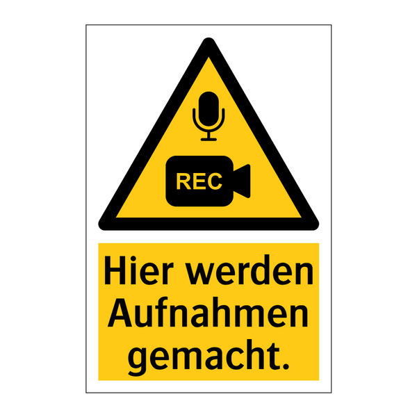 Hier werden Aufnahmen gemacht.