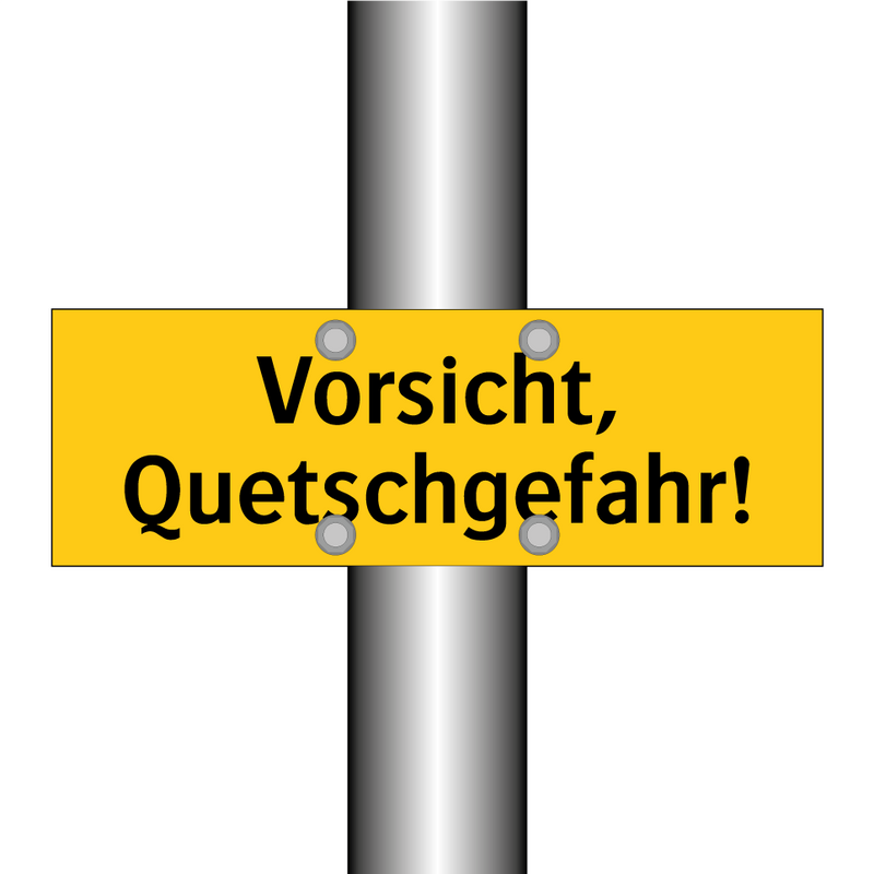 Vorsicht, Quetschgefahr!