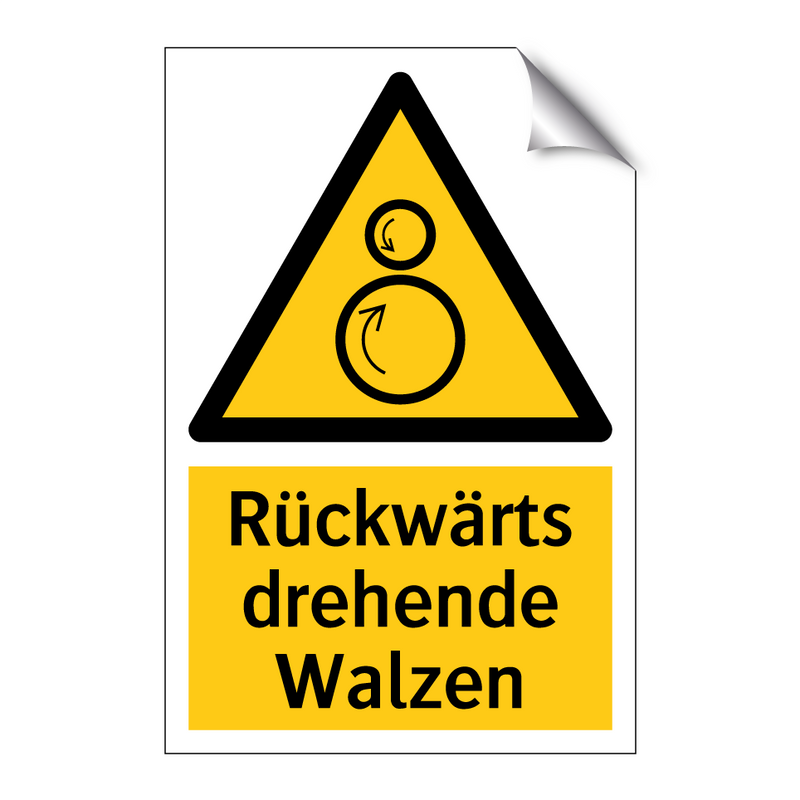 Rückwärts drehende Walzen