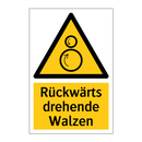 Rückwärts drehende Walzen
