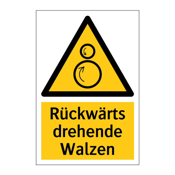 Rückwärts drehende Walzen