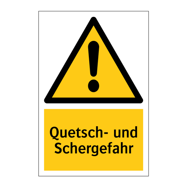 Quetsch- und Schergefahr