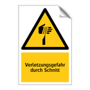 Verletzungsgefahr durch Schnitt