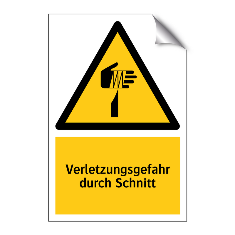 Verletzungsgefahr durch Schnitt