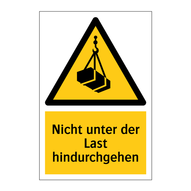 Nicht unter der Last hindurchgehen