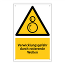 Verwicklungsgefahr durch rotierende Wellen