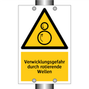 Verwicklungsgefahr durch rotierende Wellen