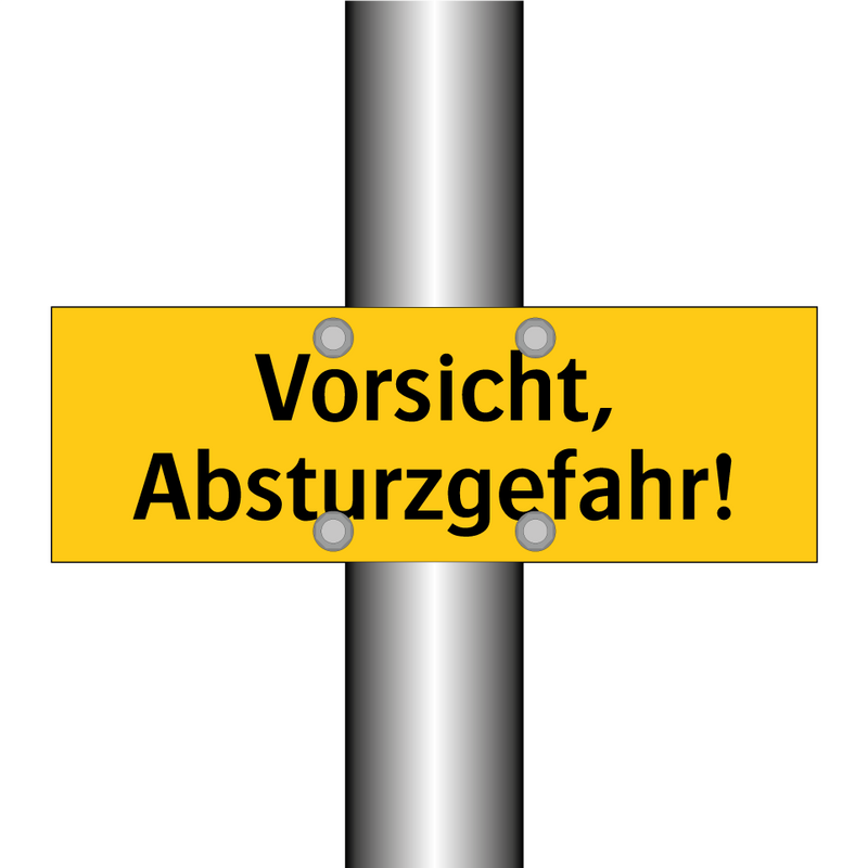 Vorsicht, Absturzgefahr!