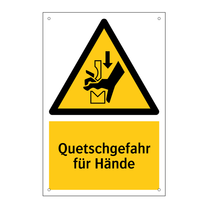 Quetschgefahr für Hände