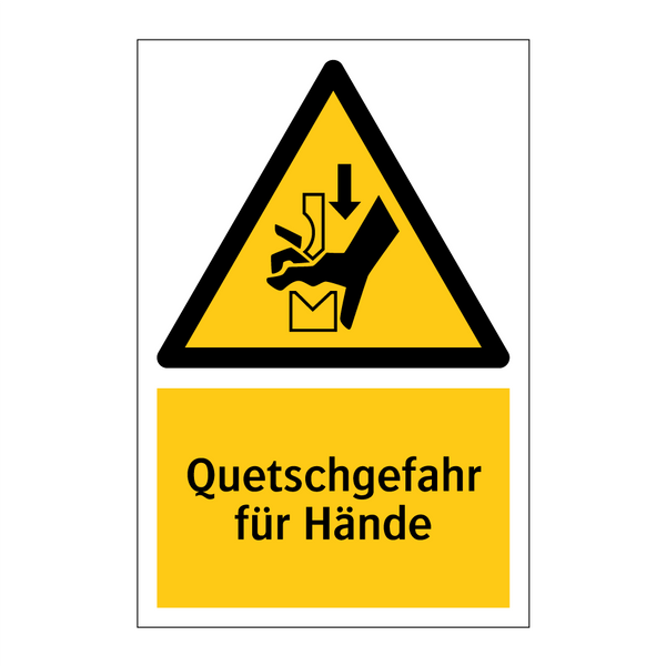 Quetschgefahr für Hände