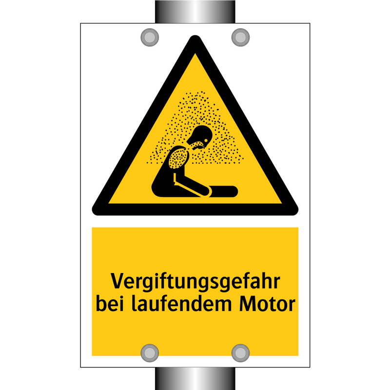 Vergiftungsgefahr bei laufendem Motor