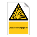 Druckentlastungsgefahr