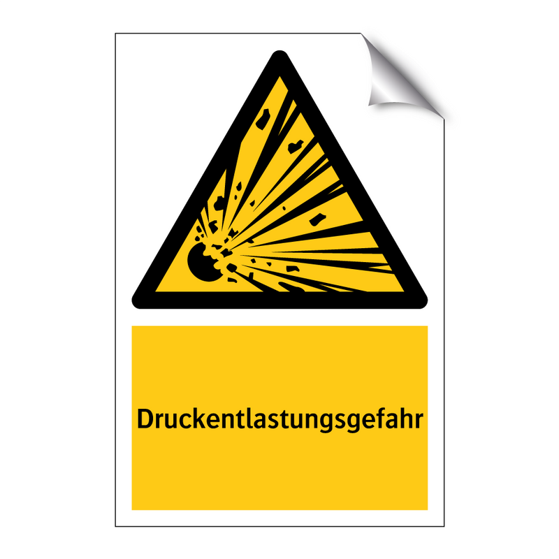 Druckentlastungsgefahr