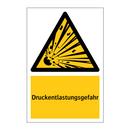 Druckentlastungsgefahr