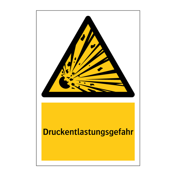 Druckentlastungsgefahr