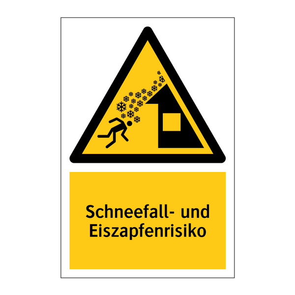 Schneefall- und Eiszapfenrisiko