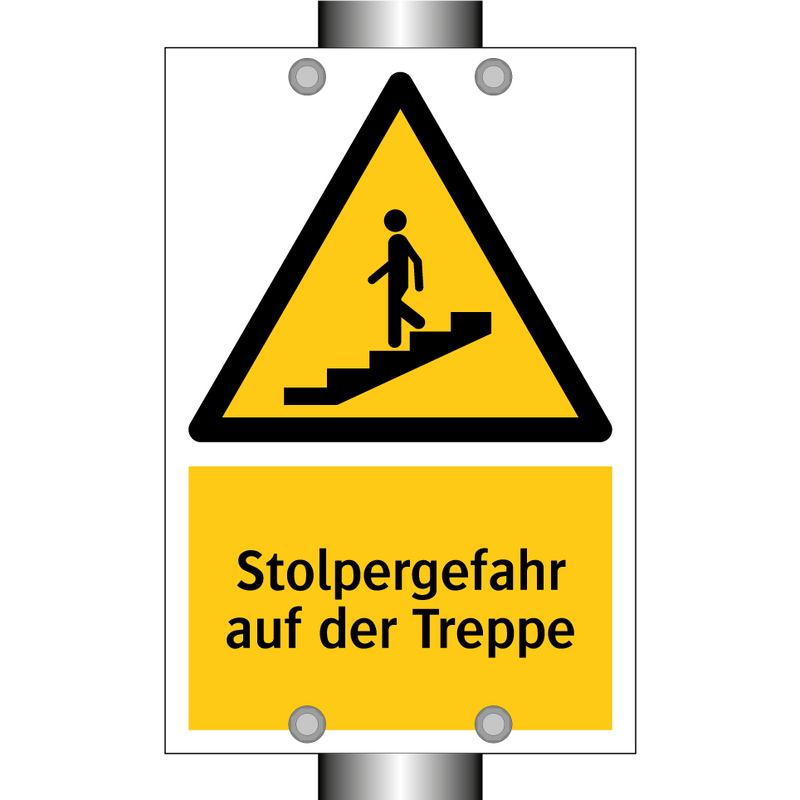 Stolpergefahr auf der Treppe