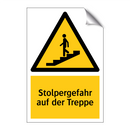Stolpergefahr auf der Treppe