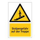 Stolpergefahr auf der Treppe