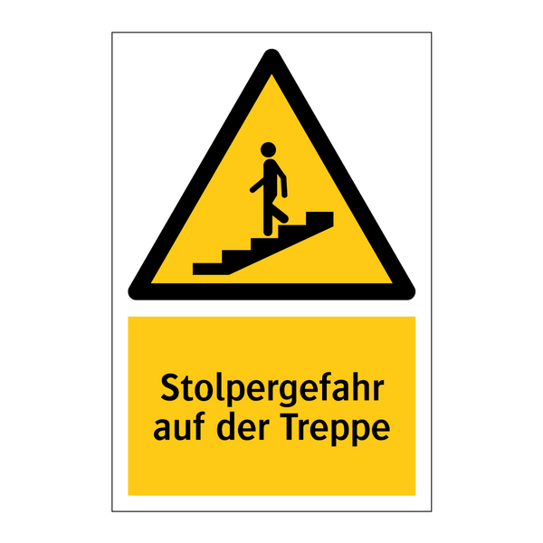 Stolpergefahr auf der Treppe