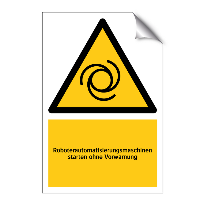 Roboterautomatisierungsmaschinen starten ohne Vorwarnung