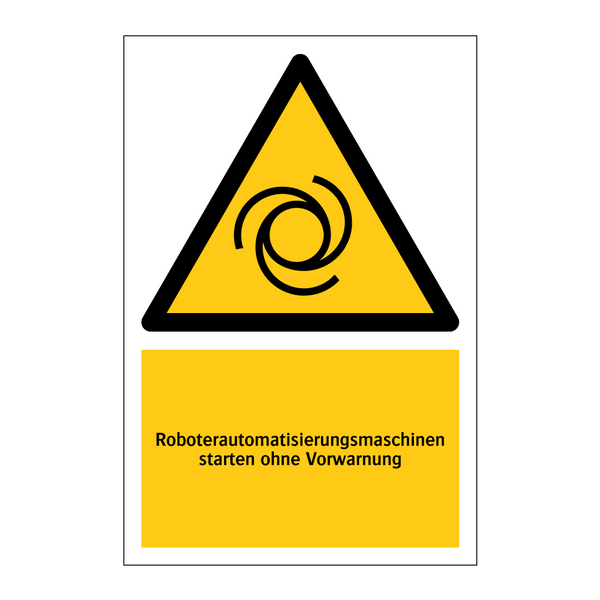 Roboterautomatisierungsmaschinen starten ohne Vorwarnung
