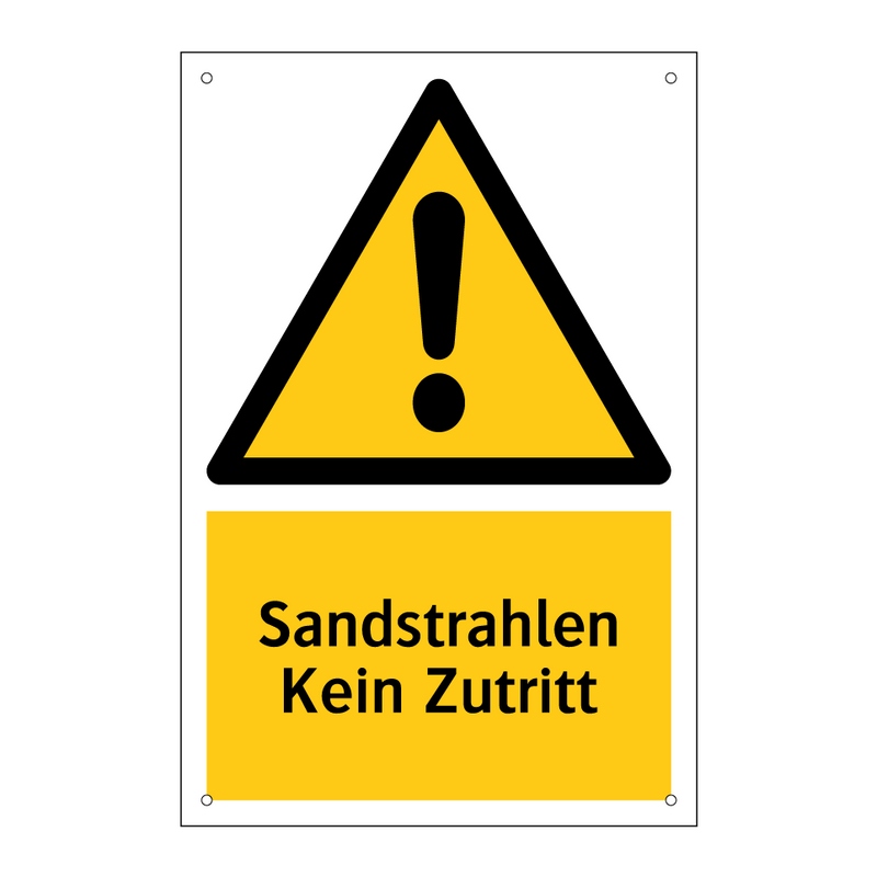 Sandstrahlen Kein Zutritt