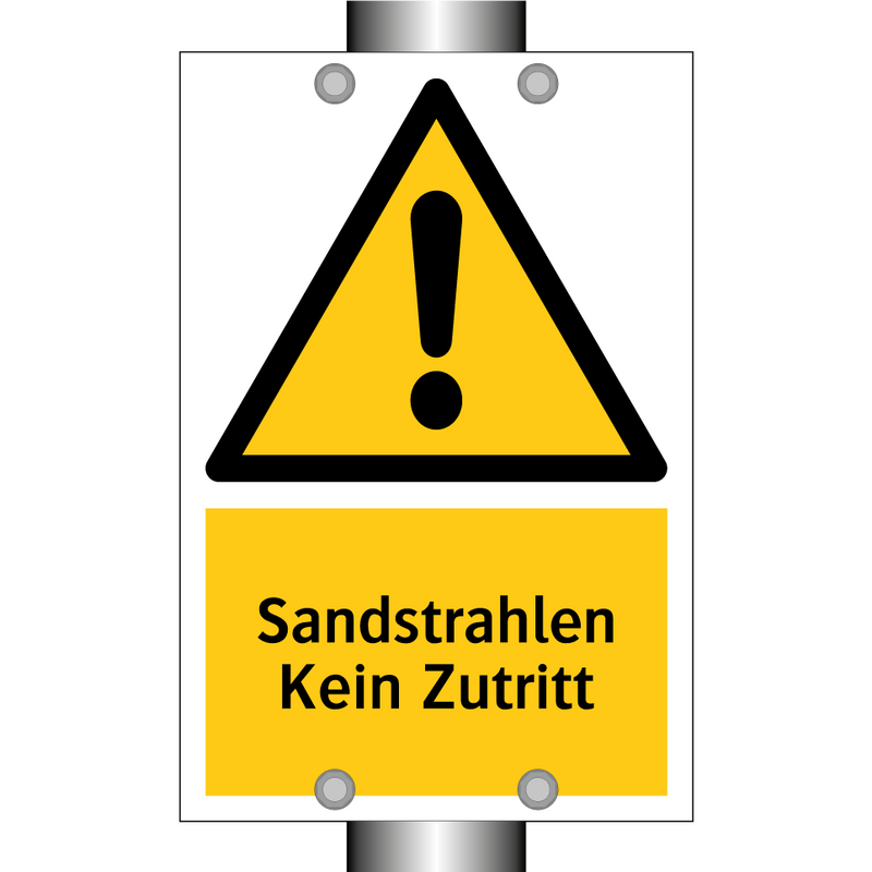 Sandstrahlen Kein Zutritt