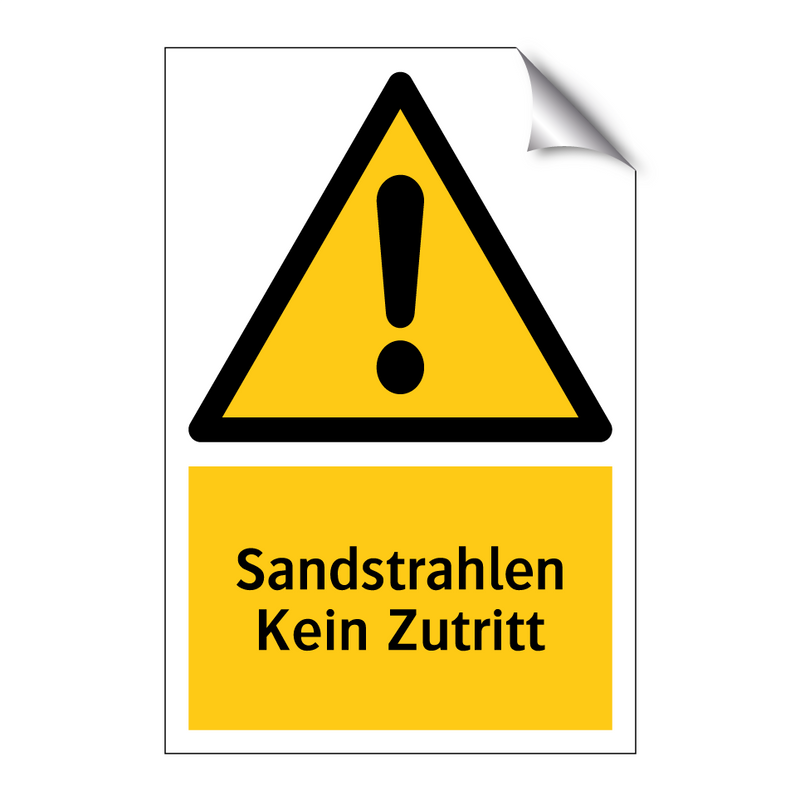 Sandstrahlen Kein Zutritt