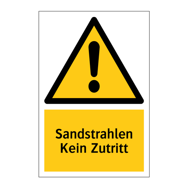 Sandstrahlen Kein Zutritt