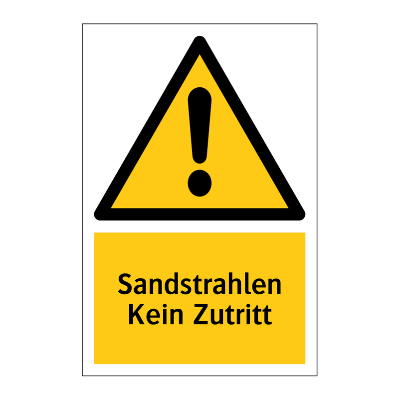 Sandstrahlen Kein Zutritt