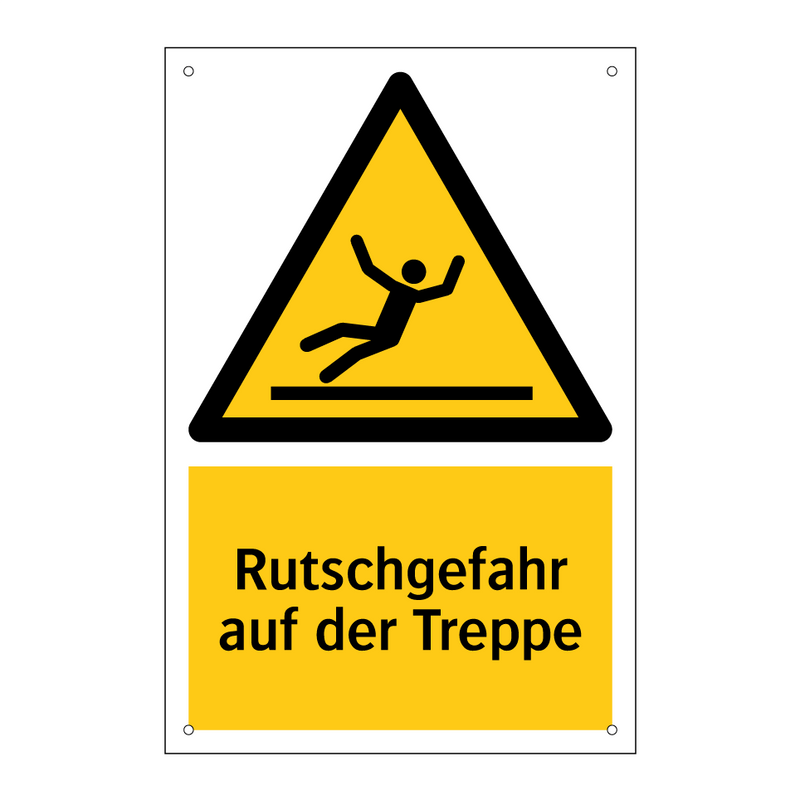 Rutschgefahr auf der Treppe