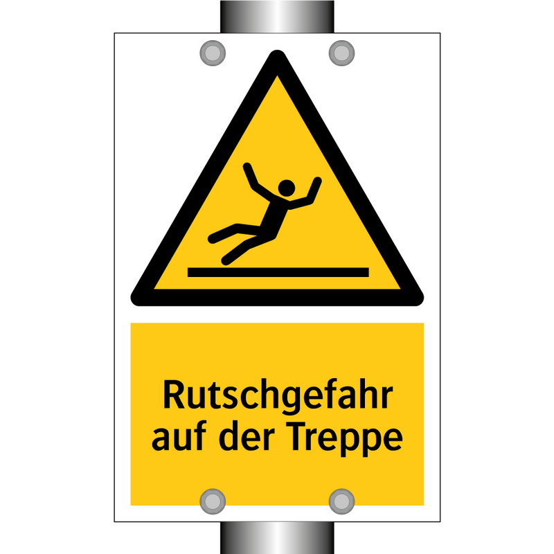 Rutschgefahr auf der Treppe