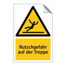 Rutschgefahr auf der Treppe