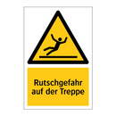 Rutschgefahr auf der Treppe