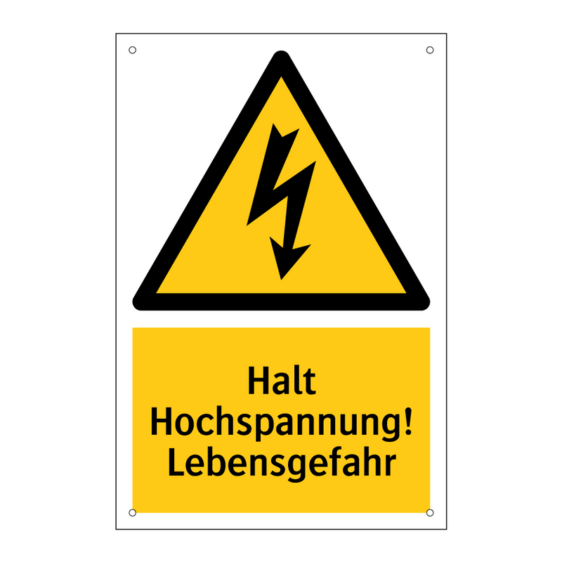 Halt Hochspannung! Lebensgefahr