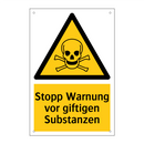 Stopp Warnung vor giftigen Substanzen