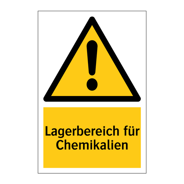 Lagerbereich für Chemikalien