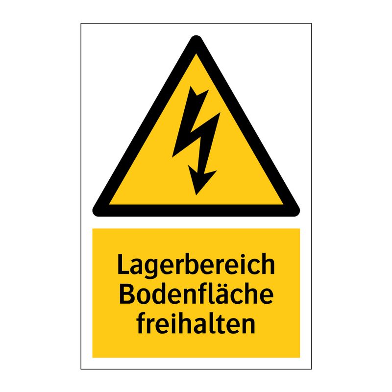 Lagerbereich Bodenfläche freihalten