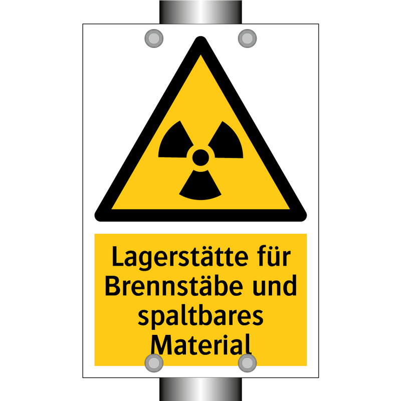 Lagerstätte für Brennstäbe und spaltbares Material