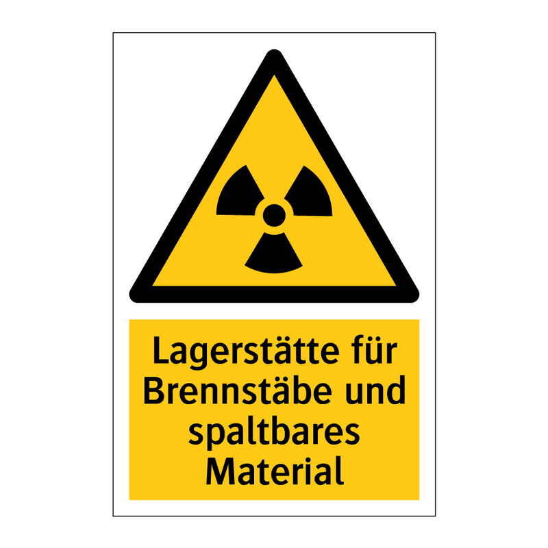 Lagerstätte für Brennstäbe und spaltbares Material
