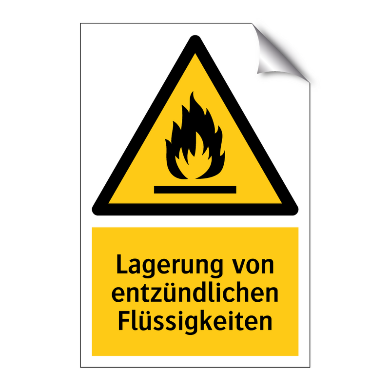 Lagerung von entzündlichen Flüssigkeiten