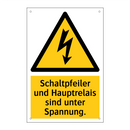 Schaltpfeiler und Hauptrelais sind unter Spannung.