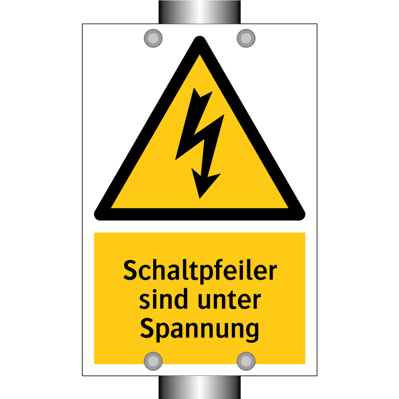 Schaltpfeiler sind unter Spannung
