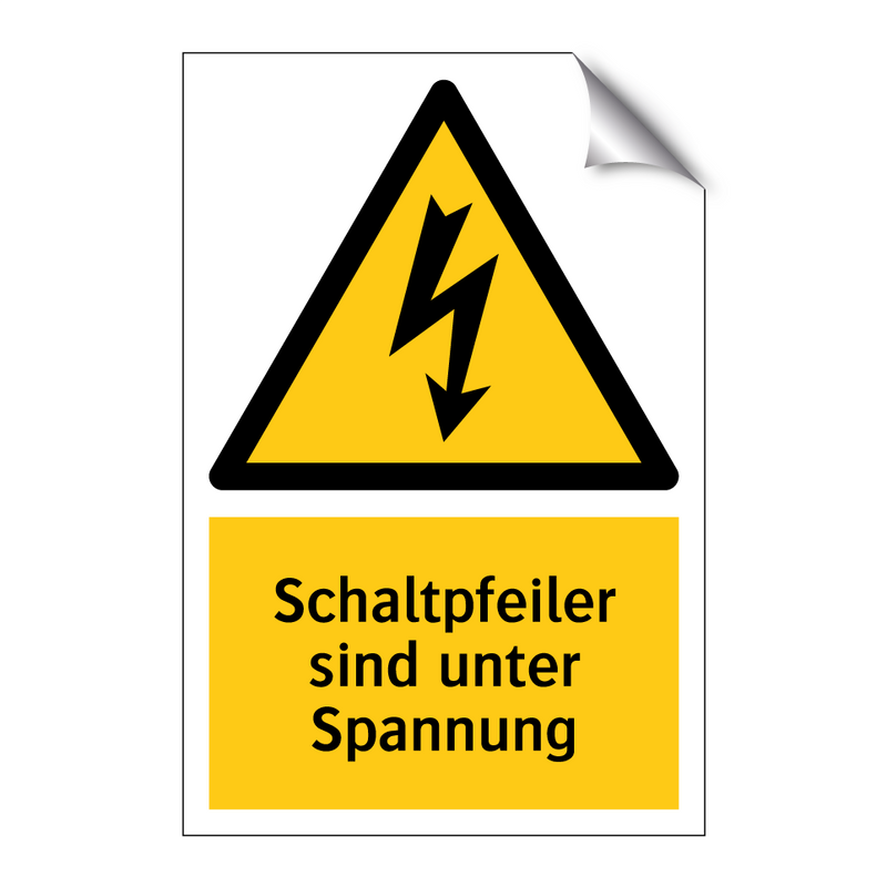 Schaltpfeiler sind unter Spannung
