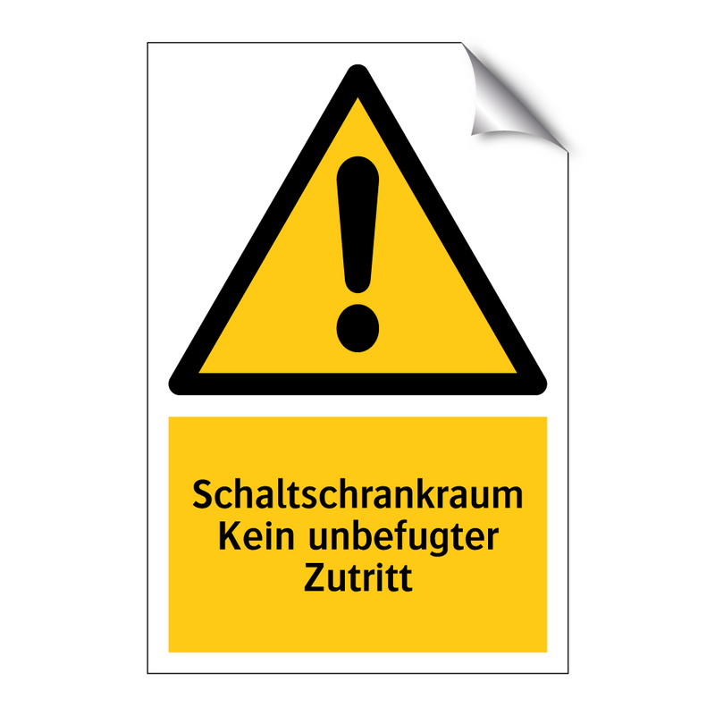 Schaltschrankraum Kein unbefugter Zutritt