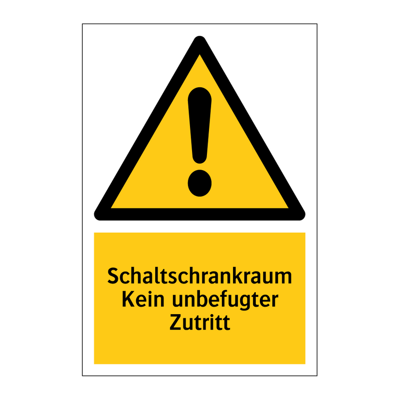 Schaltschrankraum Kein unbefugter Zutritt