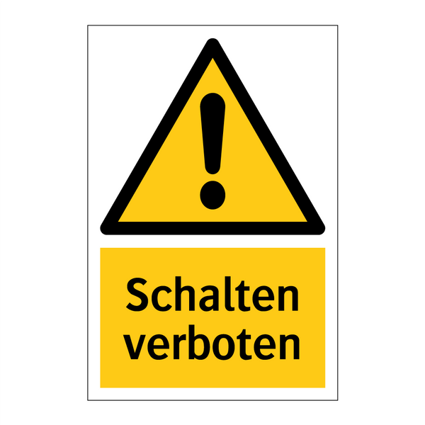 Schalten verboten