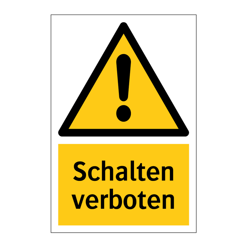 Schalten verboten